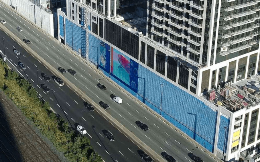 One of Toronto’s Most ‘Ambitious’ Art Installations is Being Completed Along the Gardiner